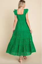 Load image into Gallery viewer, Jodie Smocked Ruffle Sleeve Dress
