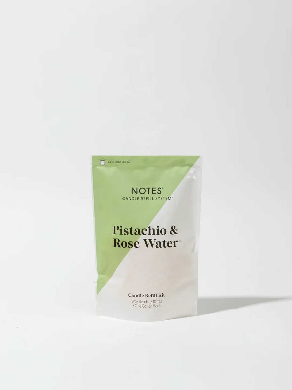 Sustainable Candle Refill Kit - NOTES Pistachio & Rose Water