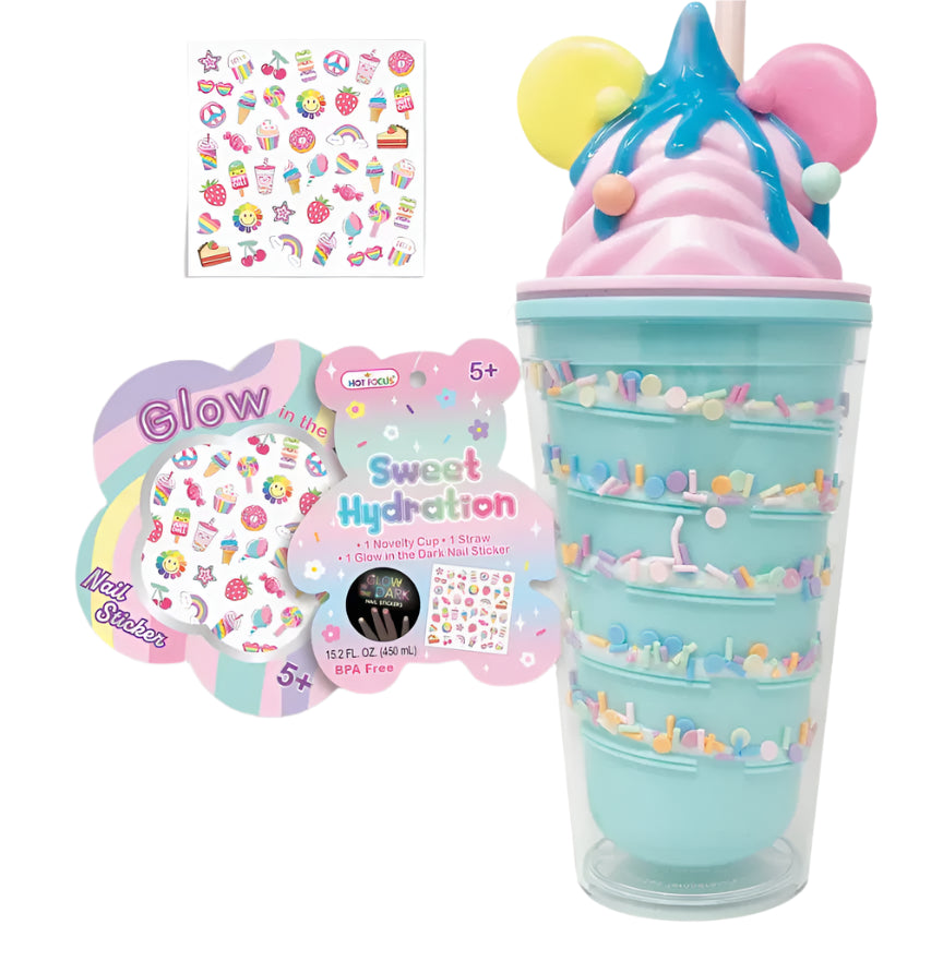 Hot Focus Sundae Hydration Cup - Rainbow