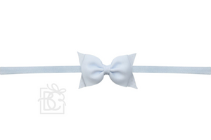 1/4″ Pantyhose Headband With 2.5″ Dainty Flat Grosgrain Bow