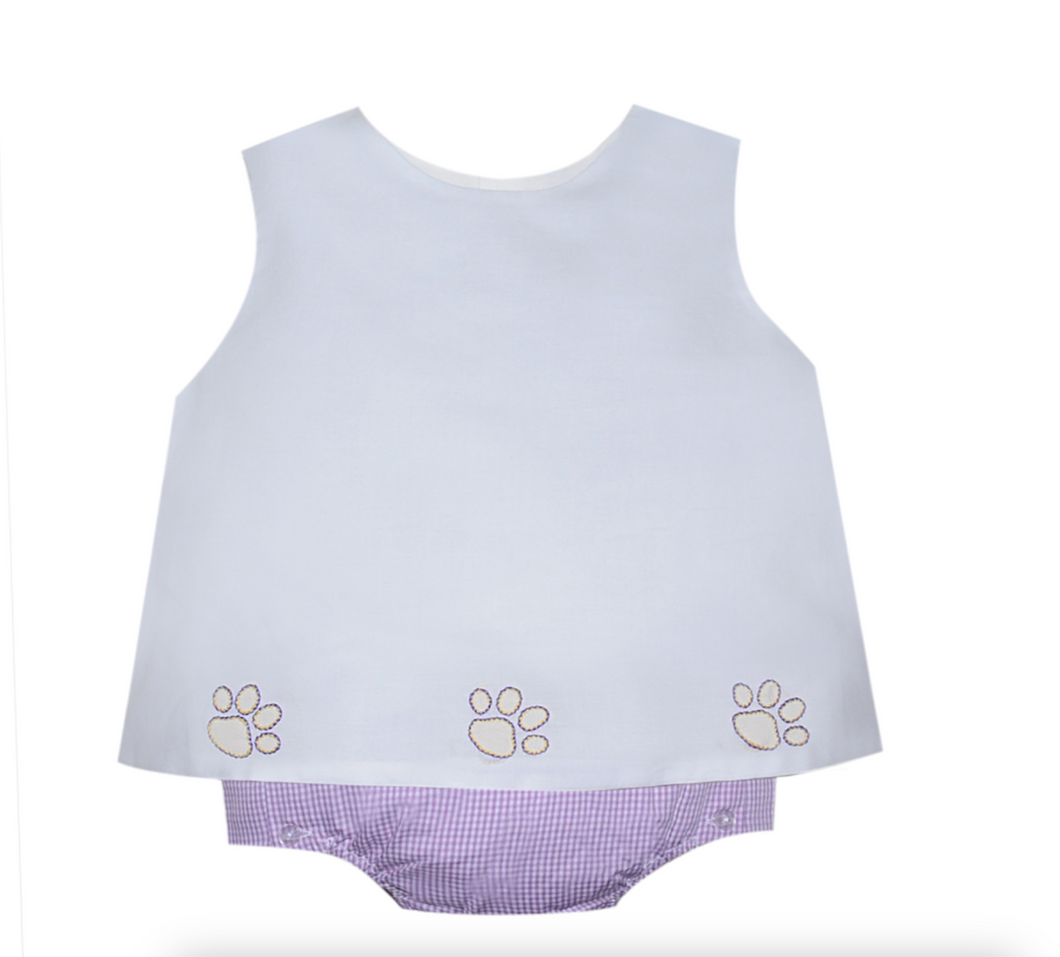 Remember Nguyen Purple/Gold Unisex Diaper Set