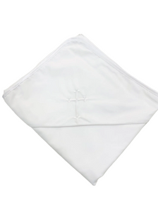 Petit Ami Cross Embroidered Baptism Blanket