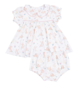 Bunny and Duck Classic Puff Sleeve Baby Doll Dress