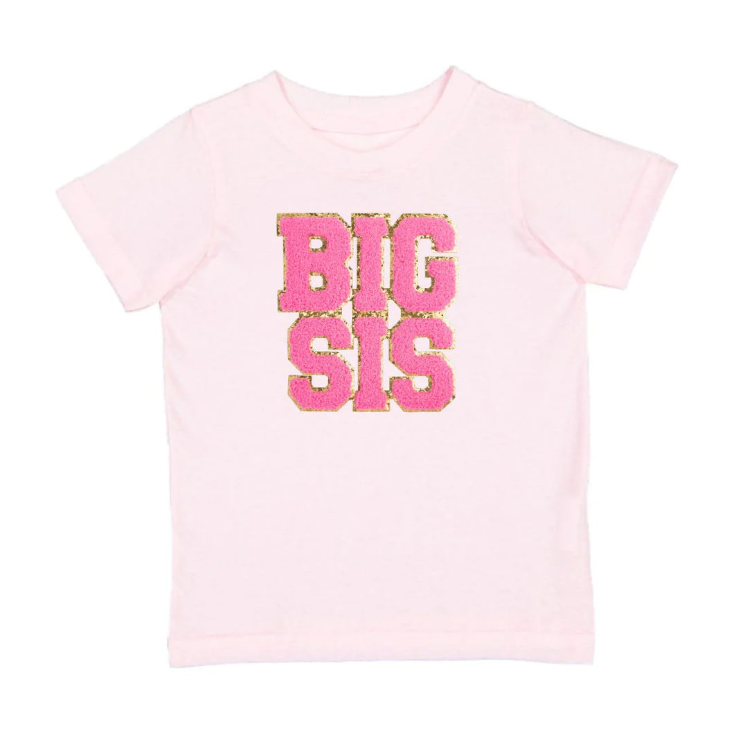 Big Sis Patch Short Sleeve T-Shirt - Ballet