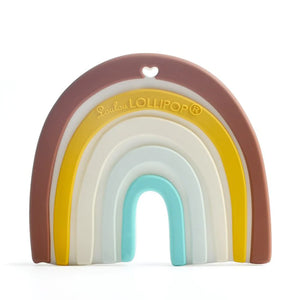 Neutral Rainbow Silicone Teether