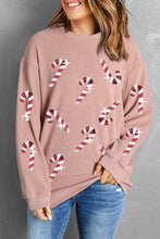 Load image into Gallery viewer, Xmas Candy Cane Sweatshirt
