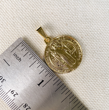 Load image into Gallery viewer, 18k Gold Filled Pendant of Saint Benedict Available In Three
