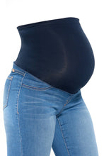 Load image into Gallery viewer, 30&quot; Maternity Slim Boot Jean w/ Bellyband in Tobias

