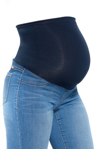 30" Maternity Slim Boot Jean w/ Bellyband in Tobias
