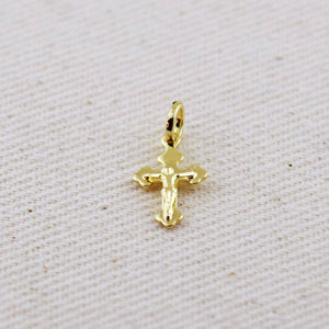 18k Gold Filled Mini Crucifix Pendant