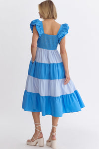 Dolly Tiered Ruffle Sleeve Dress