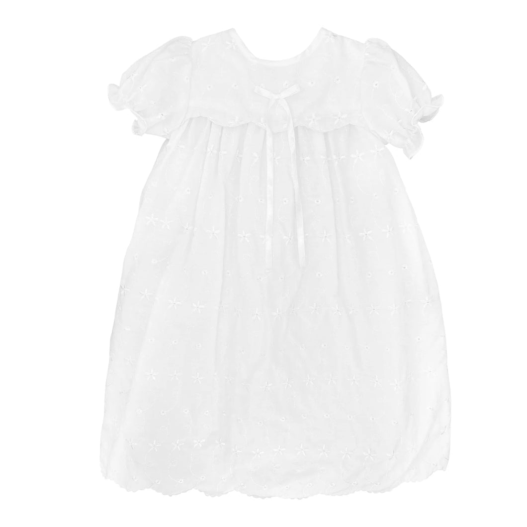 Petit Ami Eyelet Lace Christening Gown