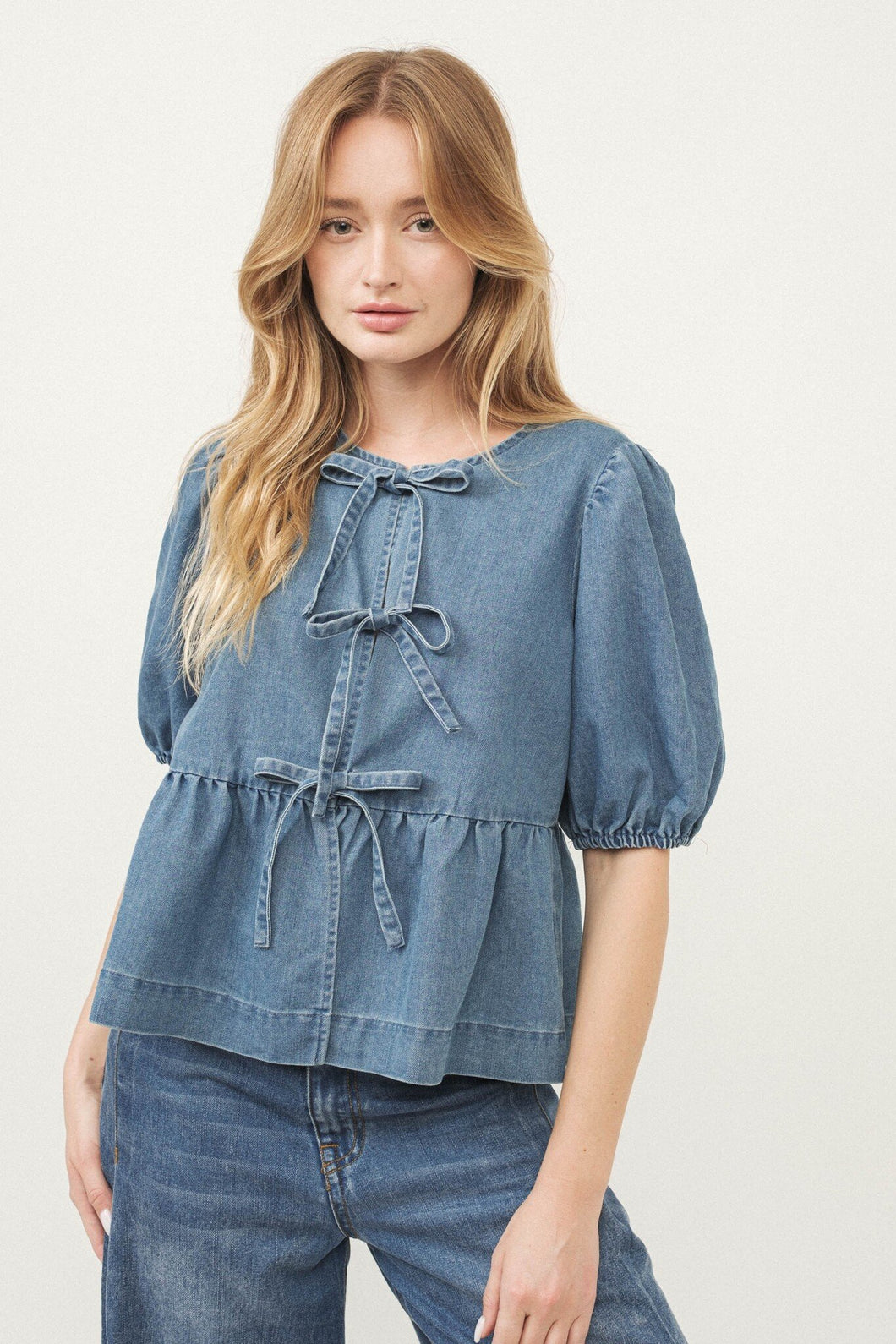 Raven Denim Blouse