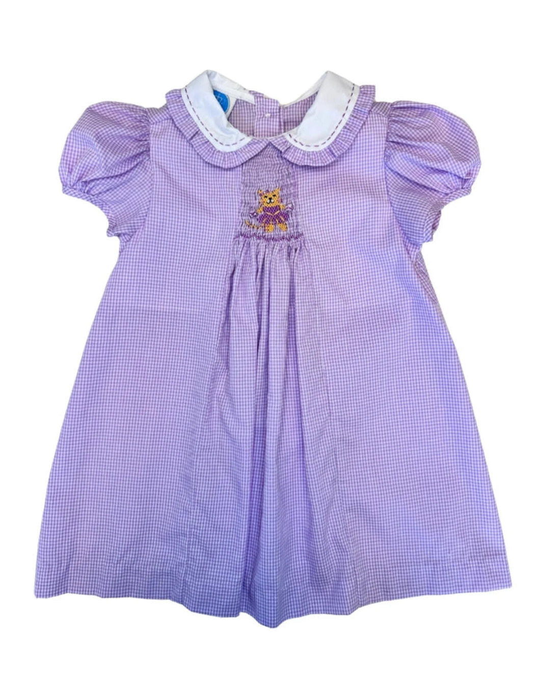 Krewe Kids Purple Tiger Smock Dress