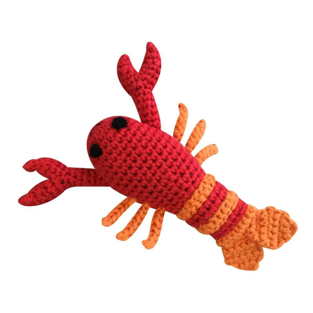 Zubels Crawfish Hand Crochet Rattle