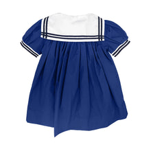 Load image into Gallery viewer, Petit Ami Nautical Sailor Dress in Navy #2160
