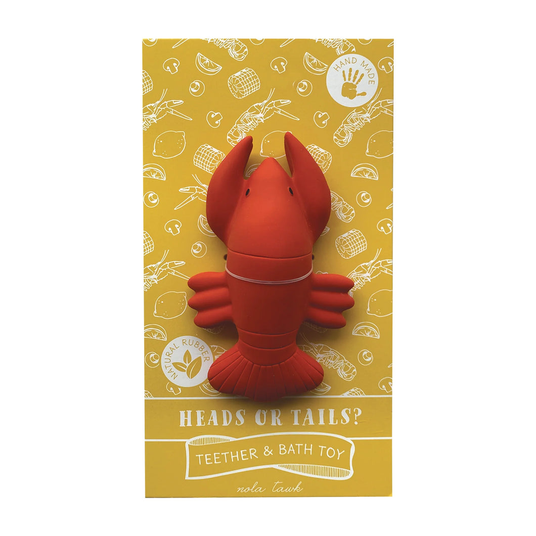 Heads or Tails Crawfish Bath Toy & Baby Teether