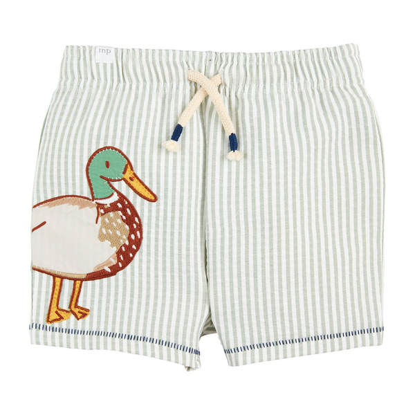 Boys Duck Applique Swim Trunks