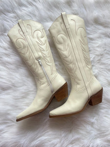 Agency White Cowboy Boots
