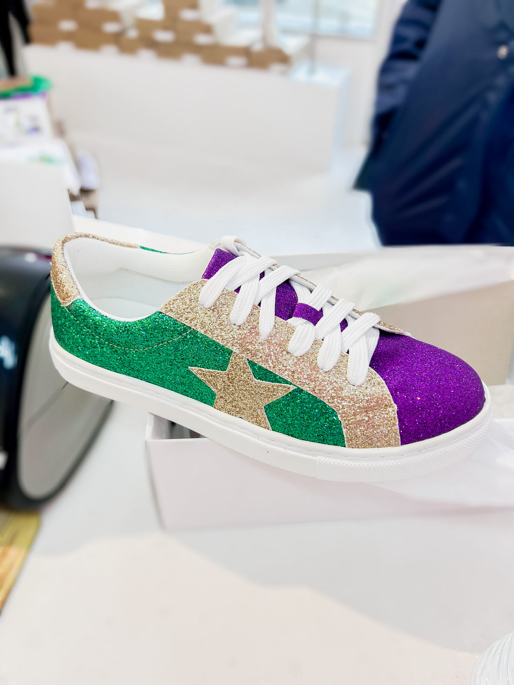 Mardi Gras Tennis Shoe