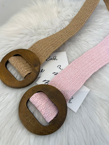 Wooden Buckle Belt